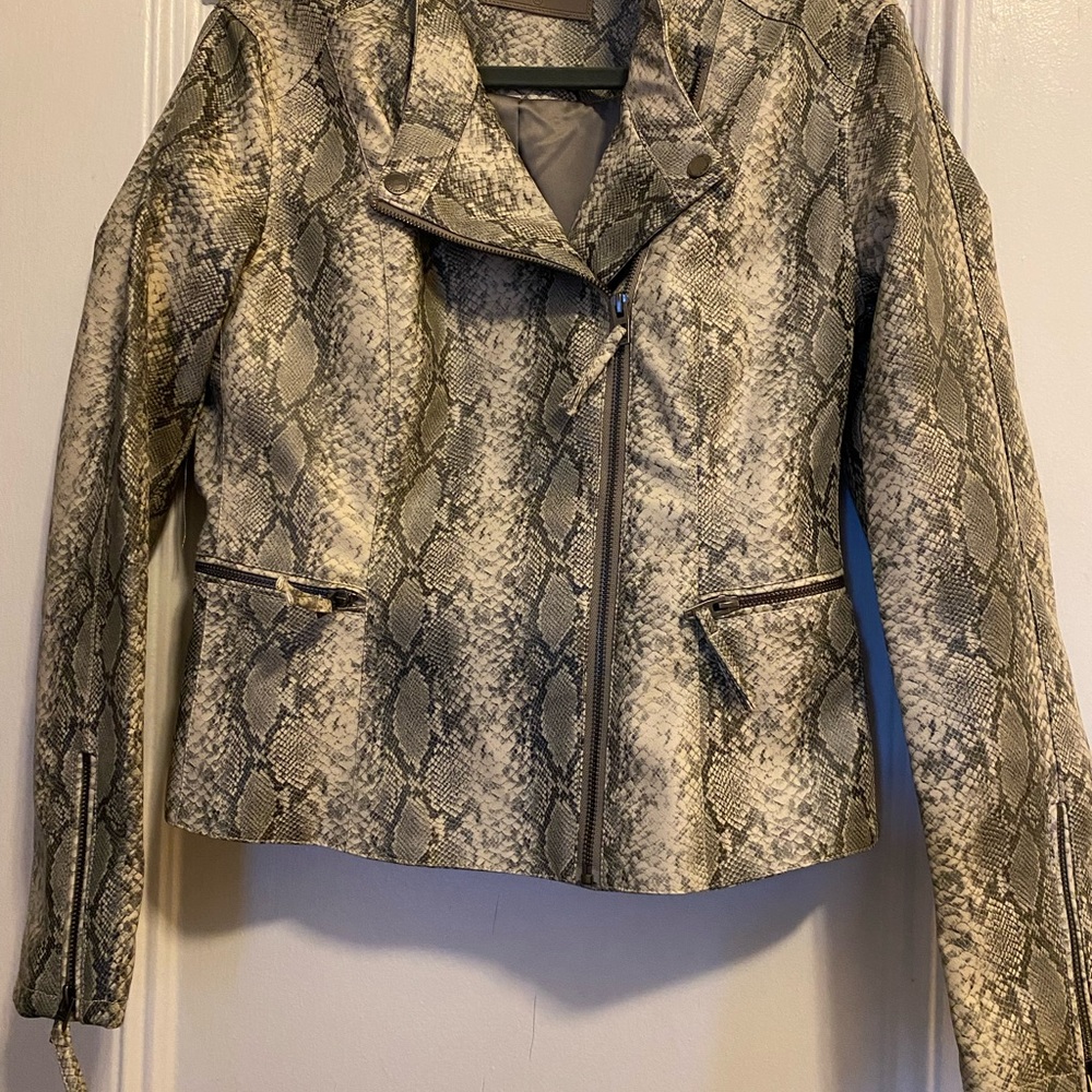 Anthropologie By Blnk Vegan Moto Jacket
